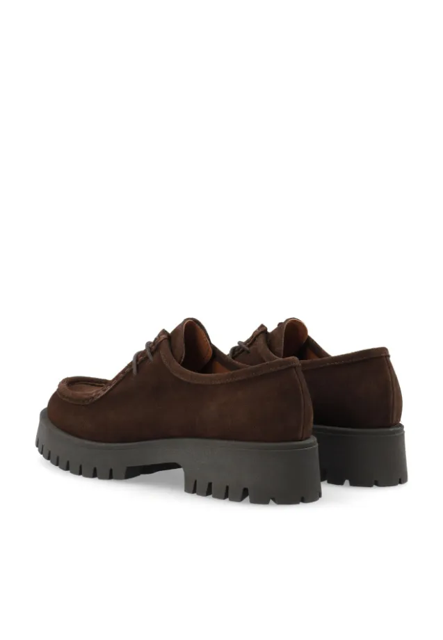 Leo Moc Toe Shoe Suede Brown