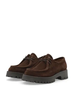 Leo Moc Toe Shoe Suede Brown