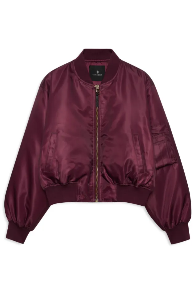 Leon Bomber Fig Burgundy