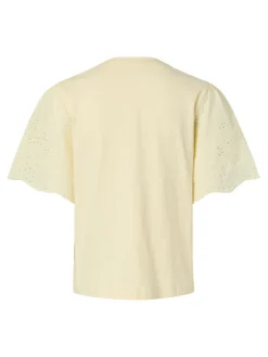 Lex SS Top W. Emb Sleeves Anise Flower
