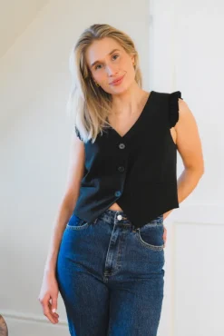 Liane Frill Tailor Vest Black