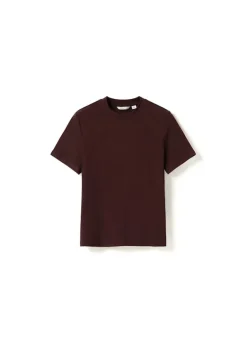 Lidie SS Top Burgundy Melange
