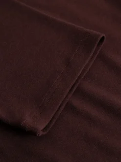 Lidie SS Top Burgundy Melange