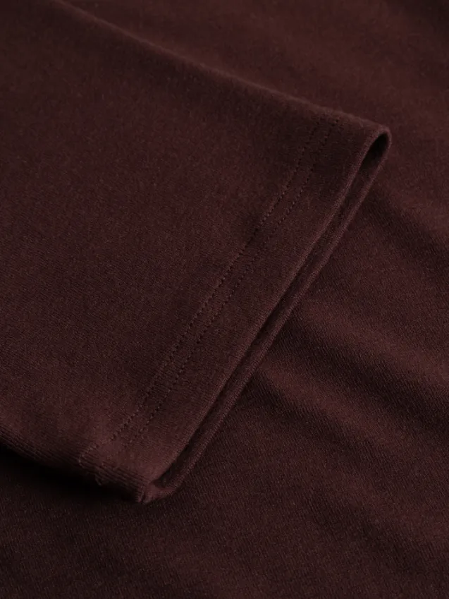 Lidie SS Top Burgundy Melange
