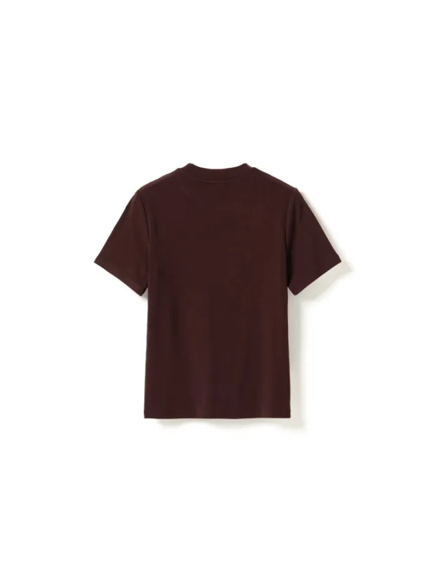 Lidie SS Top Burgundy Melange