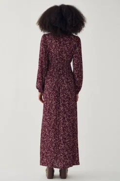 Lilith Maxi Dress Donata Winetasting Print
