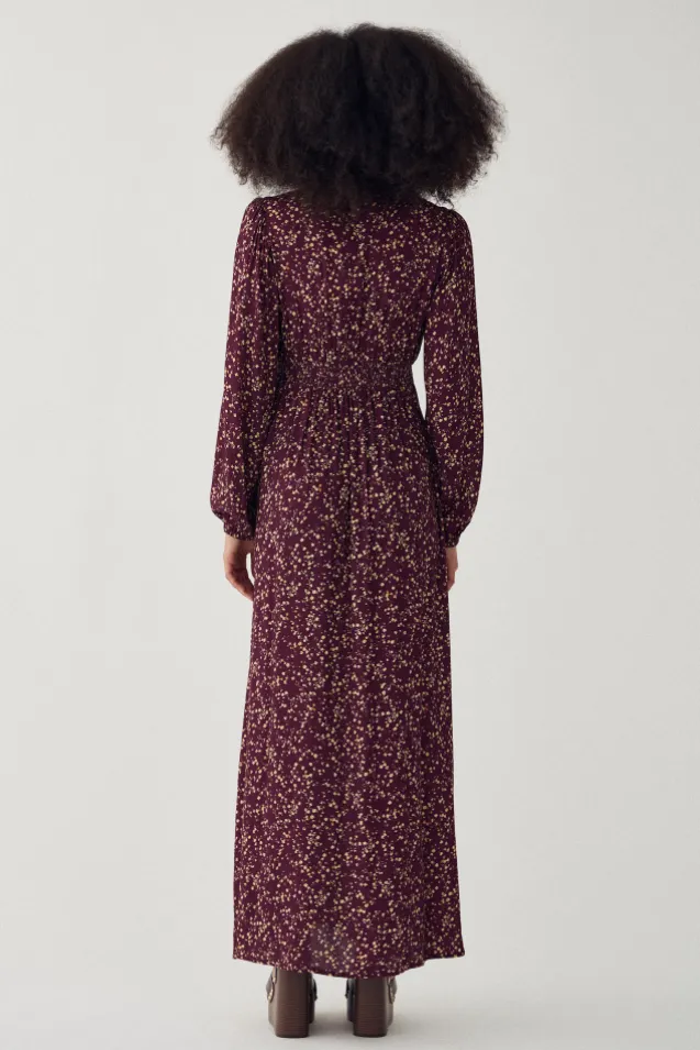 Lilith Maxi Dress Donata Winetasting Print