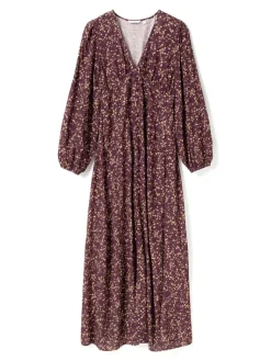 Lilith Maxi Dress Donata Winetasting Print
