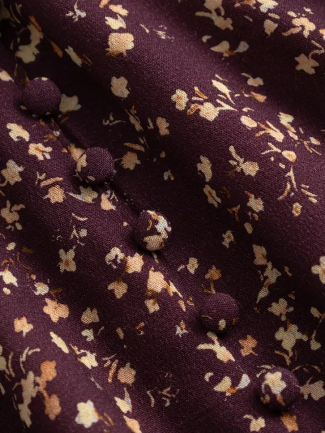 Lilith Maxi Dress Donata Winetasting Print