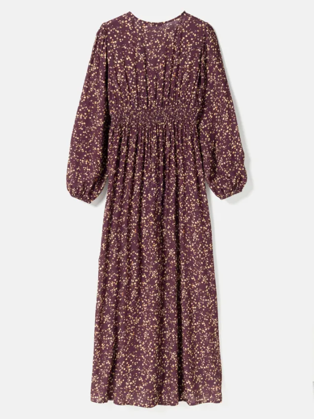 Lilith Maxi Dress Donata Winetasting Print