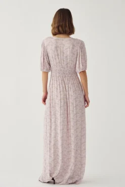 Lilith SS Maxi Dress Dolley Pink Print