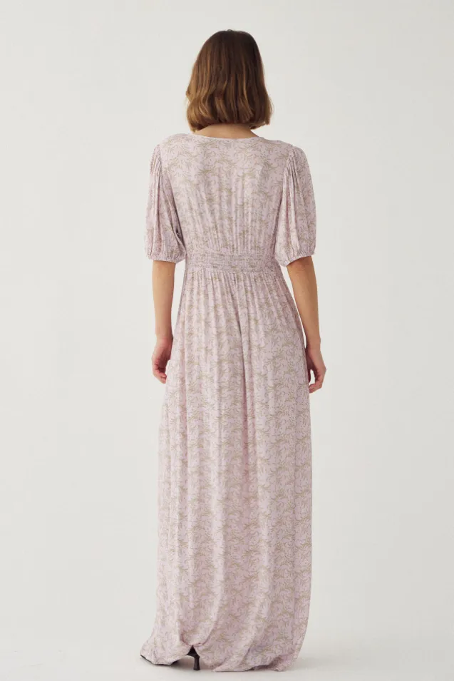 Lilith SS Maxi Dress Dolley Pink Print