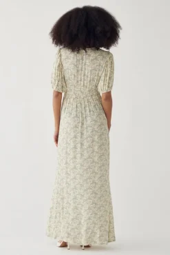 Lilith SS Maxi Dress Dolley Yellow Print