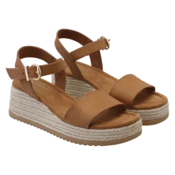 Lili Wedge Cognac