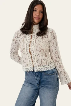 Liljaic Shirt Off White Lace