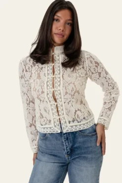 Liljaic Shirt Off White Lace