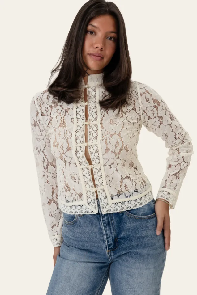 Liljaic Shirt Off White Lace