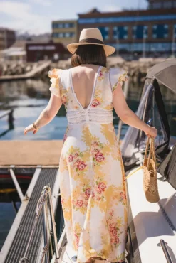 Linen V-Neck Dress Amore