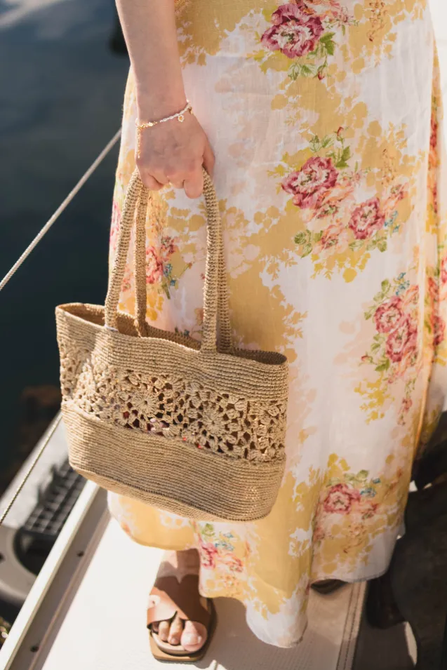 Linen V-Neck Dress Amore
