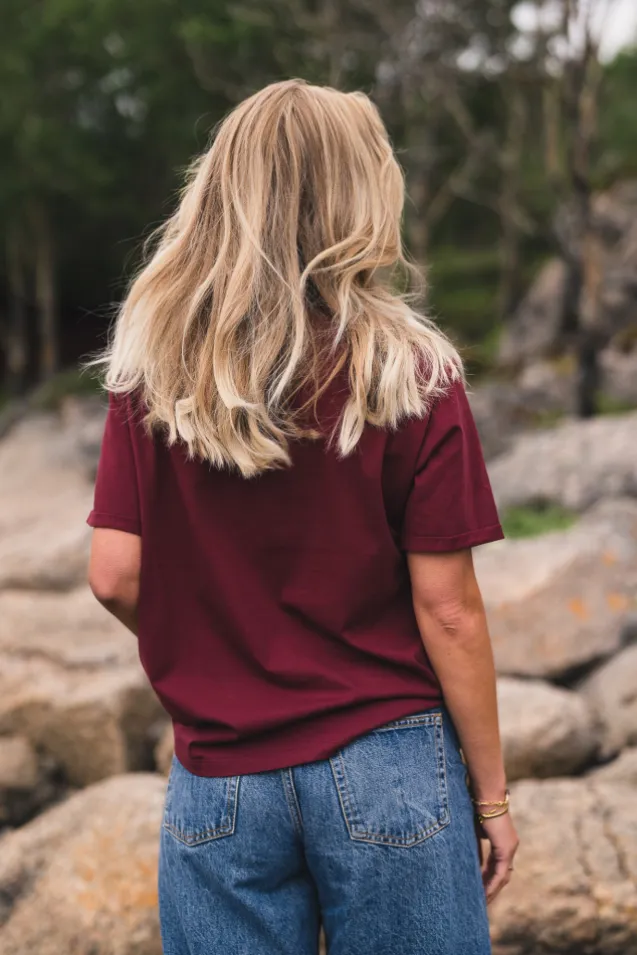 Linn Logo Tee Choco T/M Rose