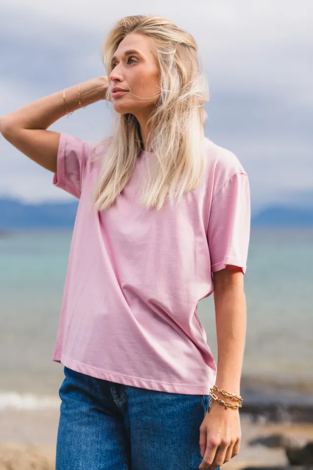 Linn Logo Tee S Lilac/Fairy T