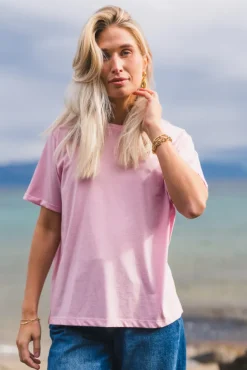 Linn Logo Tee S Lilac/Fairy T