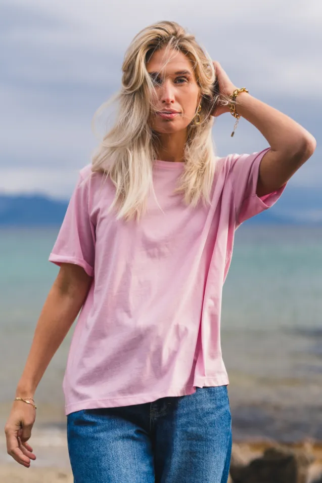 Linn Logo Tee S Lilac/Fairy T