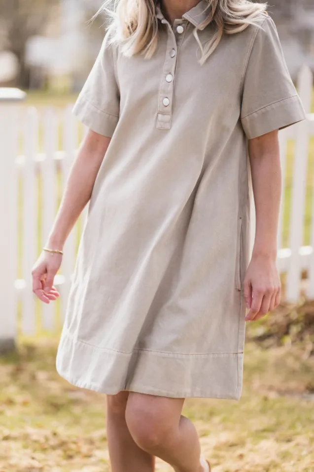 Lio 2/4 Dress Sand Wash