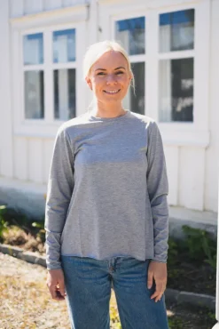 Lisa Longsleeve Grey Melange