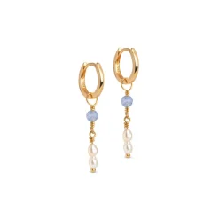Liva Hoops Blue Quartz