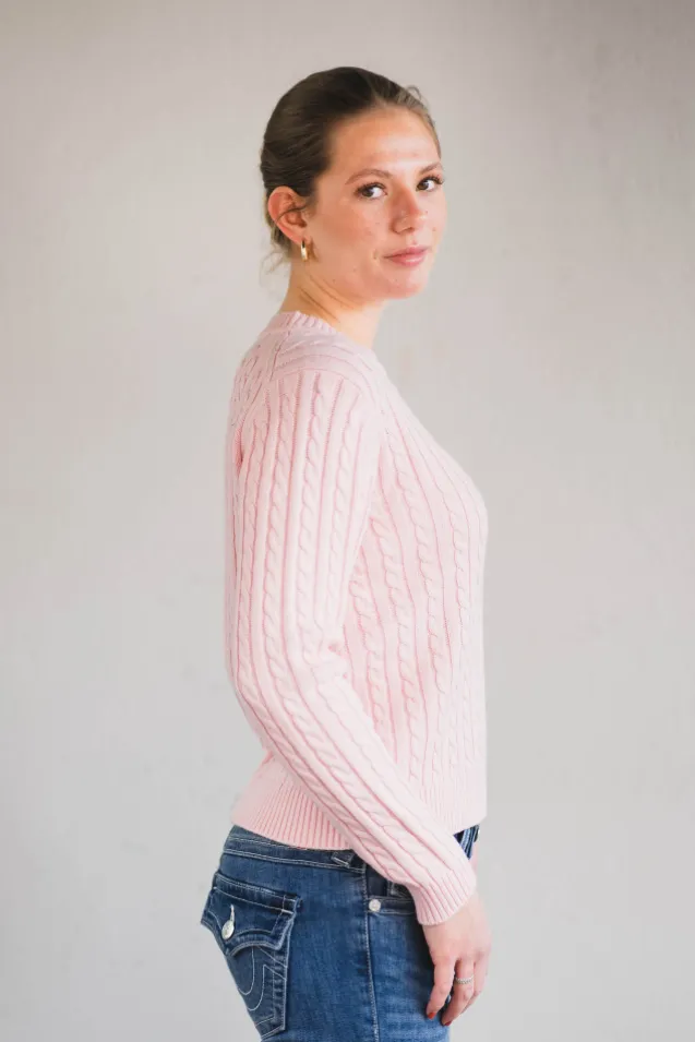 Livvy Cable Light Pink