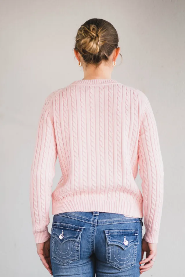 Livvy Cable Light Pink