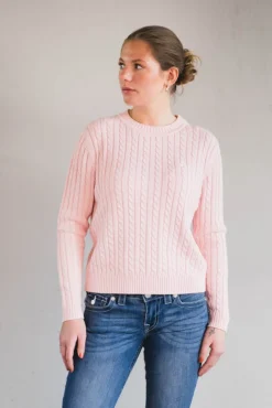 Livvy Cable Light Pink