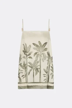 Lizly Beaded Strappy Top Palm