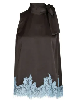 Lorenz Lace Top Dark Brown
