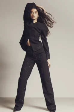Luca Embellished Black