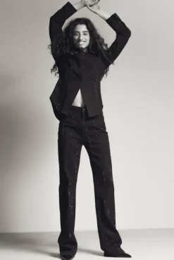 Luca Embellished Black