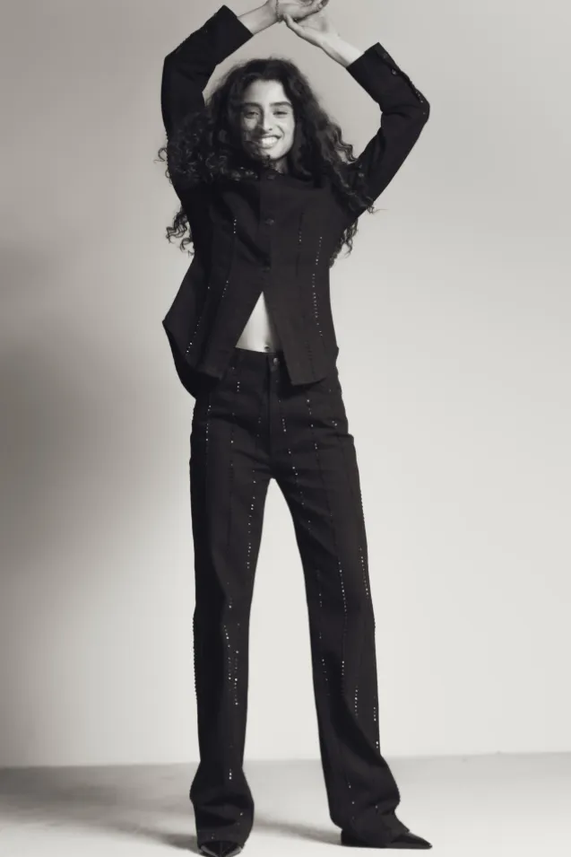 Luca Embellished Black