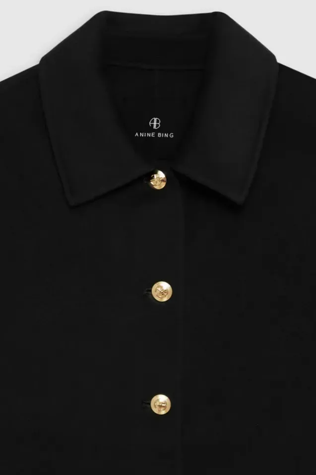 Luca Jacket Black Cashmere Blend Black