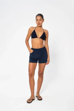 Lucca Solid Shorts Navy