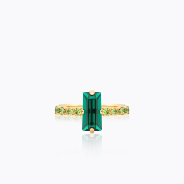 Lucy Ring Gold Emerald/Peridot