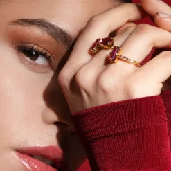 Lucy Ring Gold Rose/Light Rose