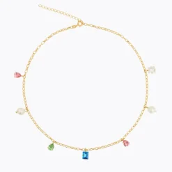 Lumina Necklace Gold Rainbow Combo