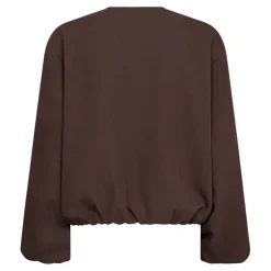 Luna Balloon Zip Jacket Dark Brown