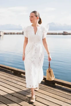 Luna CS Long Dress Star White