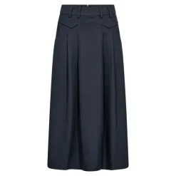 Luna Pocket Pleat Skirt Navy
