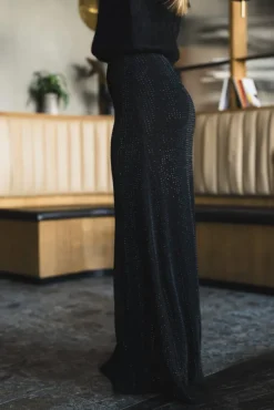 Luxe Sequin Skirt Black