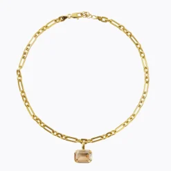 Lydia Chain Necklace Gold Golden Shadow