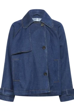 Mable Minona Short Coat Dark Blue Denim