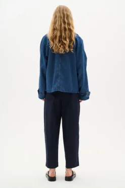 Mable Minona Short Coat Dark Blue Denim